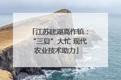 江苏建湖高作镇：“三夏”大忙 现代农业技术助力