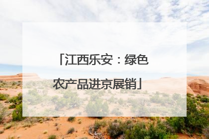 江西乐安：绿色农产品进京展销