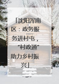 沈阳浑南区：政务服务进村屯，“村政通”助力乡村振兴