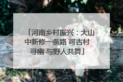 河南乡村振兴：大山中新修一条路 可古村寻幽 与野人共舞