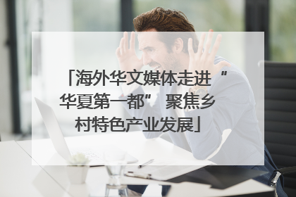 海外华文媒体走进“华夏第一都” 聚焦乡村特色产业发展
