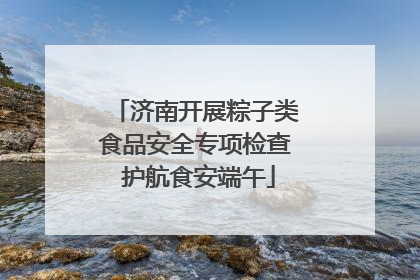 济南开展粽子类食品安全专项检查 护航食安端午