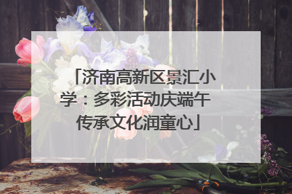 济南高新区景汇小学：多彩活动庆端午 传承文化润童心