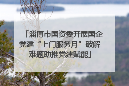 淄博市国资委开展国企党建“上门服务月”破解难题助推党建赋能