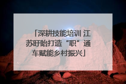 深耕技能培训 江苏盱眙打造“职”通车赋能乡村振兴