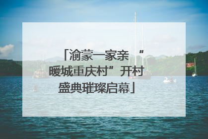渝蒙一家亲 “暖城重庆村”开村盛典璀璨启幕
