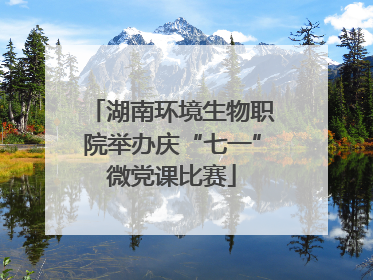 湖南环境生物职院举办庆“七一”微党课比赛