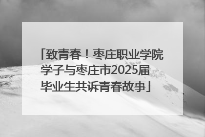 致青春！枣庄职业学院学子与枣庄市2025届毕业生共诉青春故事
