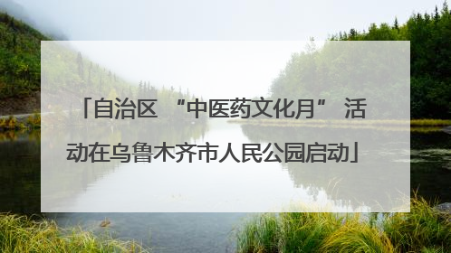 自治区 “中医药文化月” 活动在乌鲁木齐市人民公园启动