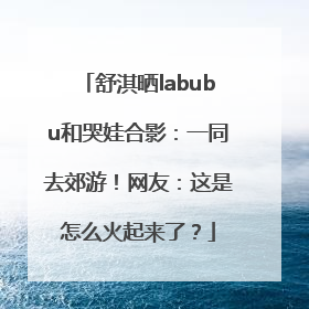 舒淇晒labubu和哭娃合影：一同去郊游！网友：这是怎么火起来了？