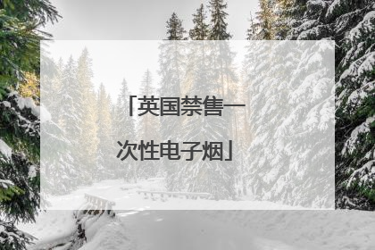 英国禁售一次性电子烟