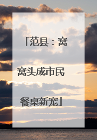 范县：窝窝头成市民餐桌新宠