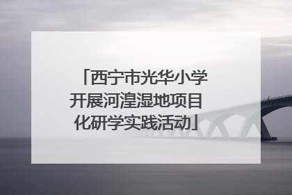 西宁市光华小学开展河湟湿地项目化研学实践活动