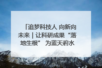 追梦科技人 向新向未来｜让科研成果“落地生根” 为蓝天碧水“保驾护航”