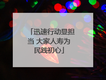 迅速行动显担当 大家人寿为民践初心