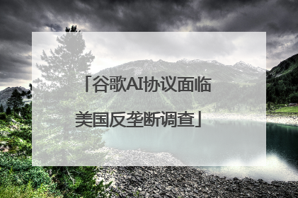 谷歌AI协议面临美国反垄断调查