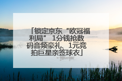 锁定京东“欧冠福利局” 1分钱抢数码音频豪礼、1元竞拍巨星亲签球衣