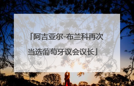 阿吉亚尔-布兰科再次当选葡萄牙议会议长