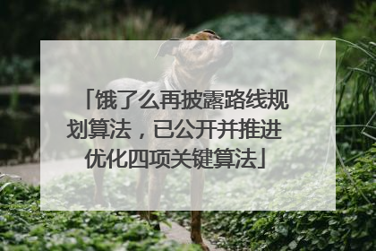 饿了么再披露路线规划算法，已公开并推进优化四项关键算法