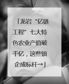 龙岩“亿链工程”七大特色农业产值破千亿，这些镇企成标杆→