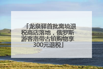 龙泉驿首批离境退税商店落地，俄罗斯游客洛带古镇购物享300元退税