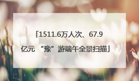 1511.6万人次、67.9亿元 “豫”游端午全景扫描