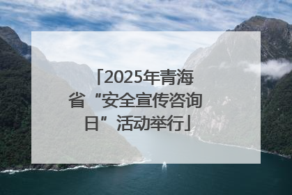 2025年青海省“安全宣传咨询日”活动举行