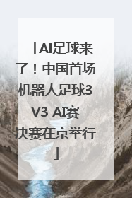 AI足球来了！中国首场机器人足球3V3 AI赛决赛在京举行